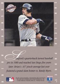 1996 Leaf Signature Series - Extended Series Autographs #NNO Brian Johnson Back