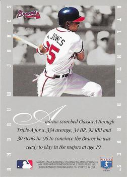 1996 Leaf Signature Series - Extended Series Autographs #NNO Andruw Jones Back