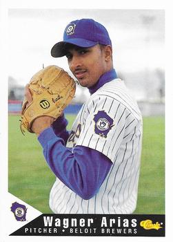 1994 Classic Best Beloit Brewers #2 Wagner Arias Front