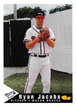 1994 Classic Best Macon Braves #9 Ryan Jacobs Front