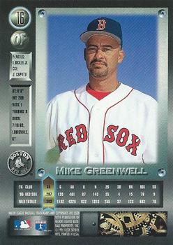 1996 Metal Universe #16 Mike Greenwell Back