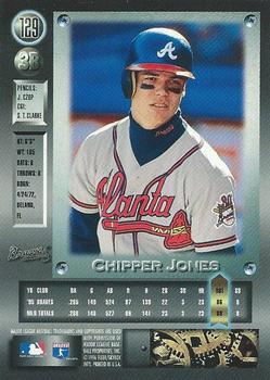 1996 Metal Universe #129 Chipper Jones Back