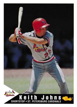 1994 Classic Best St. Petersburg Cardinals #11 Keith Johns Front