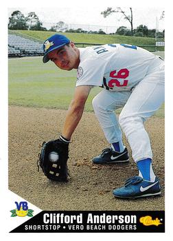 1994 Classic Best Vero Beach Dodgers #3 Clifford Anderson Front