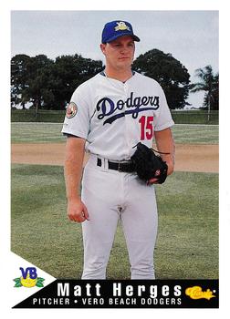 1994 Classic Best Vero Beach Dodgers #9 Matt Herges Front