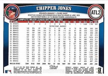 2011 Topps Atlanta Braves #ATL2 Chipper Jones Back