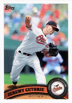 2011 Topps Baltimore Orioles #BAL14 Jeremy Guthrie Front