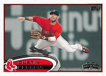 2012 Topps Boston Red Sox #BOS8 Dustin Pedroia Front