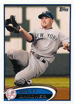 2012 Topps New York Yankees #NYY3 Brett Gardner Front