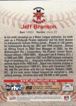 2011 Choice Indianapolis Indians #NNO Jeff Branson Back