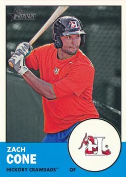 2012 Topps Heritage Minor League #45 Zach Cone Front