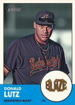 2012 Topps Heritage Minor League #71 Donald Lutz Front