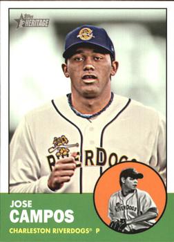 2012 Topps Heritage Minor League #156 Jose Campos Front