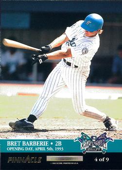 1993 Pinnacle - Expansion Draft Opening Day #4 Eric Young / Bret Barberie Back