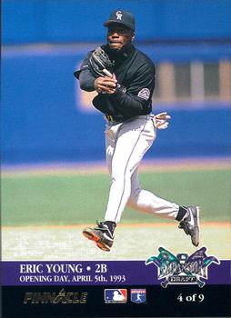 1993 Pinnacle - Expansion Draft Opening Day #4 Eric Young / Bret Barberie Front