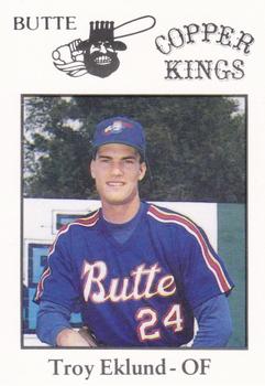 1989 Sport Pro Butte Copper Kings #16 Troy Eklund Front