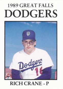 1989 Sport Pro Great Falls Dodgers #3 Rich Crane Front