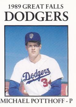 1989 Sport Pro Great Falls Dodgers #4 Michael Potthoff Front