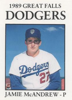 1989 Sport Pro Great Falls Dodgers #5 Jamie McAndrew Front
