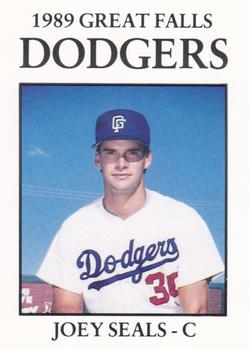 1989 Sport Pro Great Falls Dodgers #15 Joey Seals Front