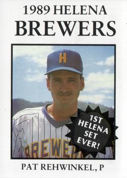 1989 Sport Pro Helena Brewers #4 Pat Rehwinkel Front
