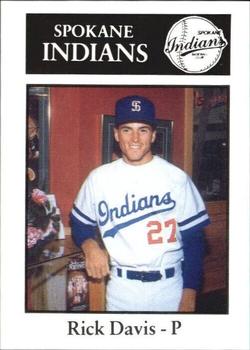 1989 Sport Pro Spokane Indians #11 Rick Davis Front