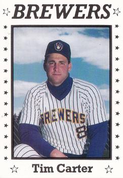 1990 Sport Pro Helena Brewers #1 Tim Carter Front