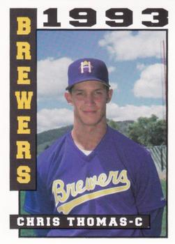 1993 Sport Pro Helena Brewers #8 Chris P. Thomas Front