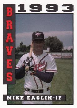 1993 Sport Pro Idaho Falls Braves #7 Mike Eaglin Front
