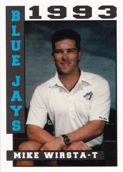 1993 Sport Pro Medicine Hat Blue Jays #22 Mike Wirsta Front