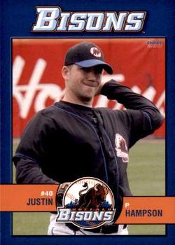 2011 Choice Buffalo Bisons #10 Justin Hampson Front