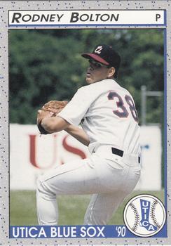 1990 Pucko Utica Blue Sox #14 Rodney Bolton Front