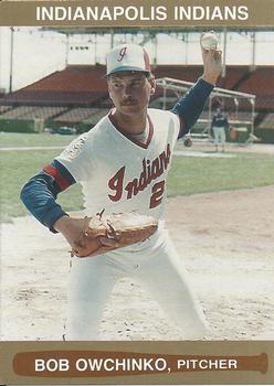 1986 Indianapolis Indians #9 Bob Owchinko Front