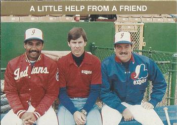 1986 Indianapolis Indians #36 Jerry Manuel / Lee Garrett / Rick Williams Front