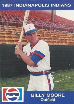 1987 Indianapolis Indians #18 Billy Moore Front