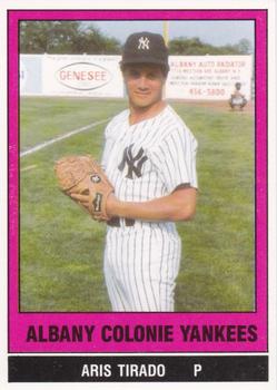 1986 TCMA Albany-Colonie Yankees #25 Aris Tirado Front