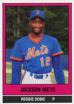 1986 TCMA Jackson Mets #2 Reggie Dobie Front