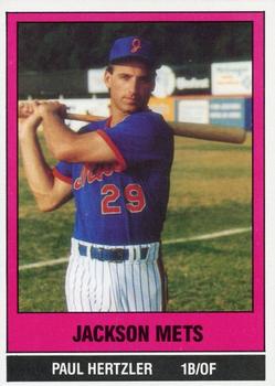 1986 TCMA Jackson Mets #15 Paul Hertzler Front