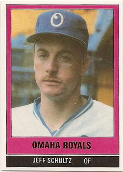 1986 TCMA Omaha Royals #6 Jeff Schulz Front