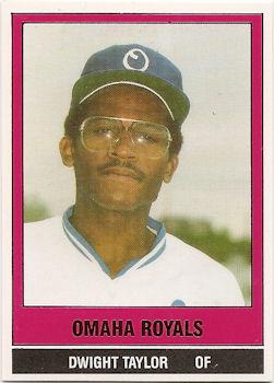 1986 TCMA Omaha Royals #11 Dwight Taylor Front