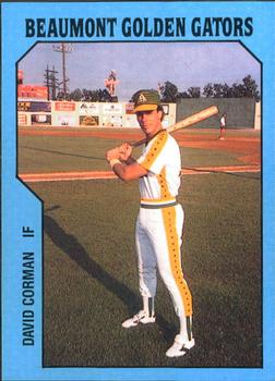1985 TCMA Beaumont Golden Gators #20 Dave Corman Front