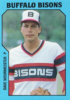 1985 TCMA Buffalo Bisons #26 Dave Wehrmeister Front