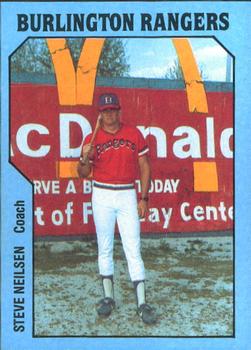 1985 TCMA Burlington Rangers #11 Steve Nielsen Front