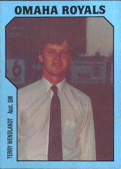 1985 TCMA Omaha Royals #5 Terry Wendlandt Front