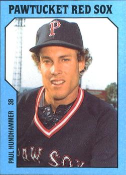 1985 TCMA Pawtucket Red Sox #5 Paul Hundhammer Front