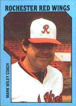 1985 TCMA Rochester Red Wings #29 Mark Wiley Front