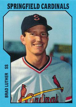 1985 TCMA Springfield Cardinals #16 Brad Luther Front
