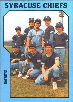 1985 TCMA Syracuse Chiefs #26 Batboys Front