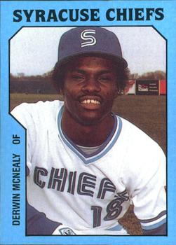 1985 TCMA Syracuse Chiefs #29 Derwin McNealy Front