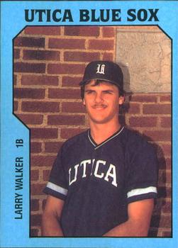 1985 TCMA Utica Blue Sox #16 Larry Walker Front